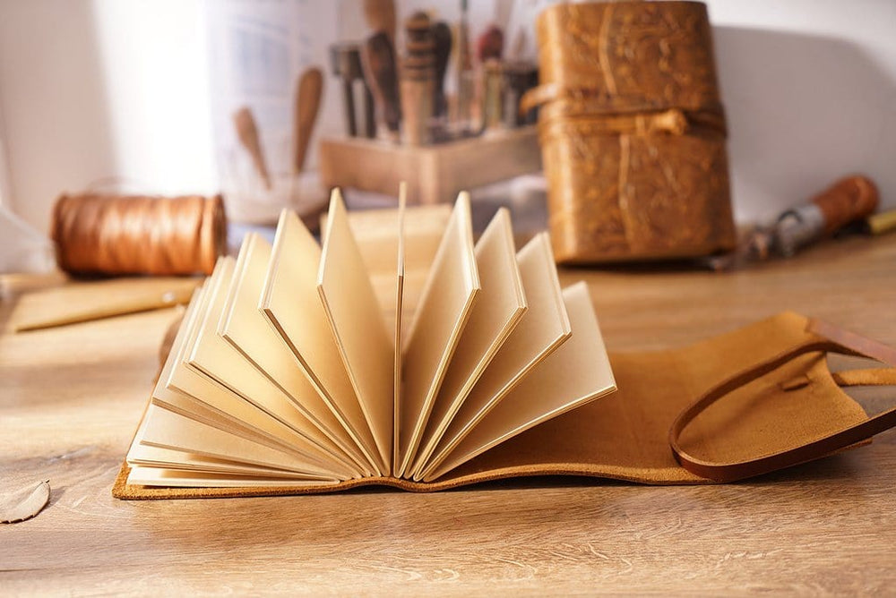 Brown Leather Diary Liber Brown Leather Diary "Liber" - Gentcreate