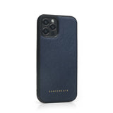 Gentcreate의 사피아노 가죽 iPhone 네이비 블루 케이스