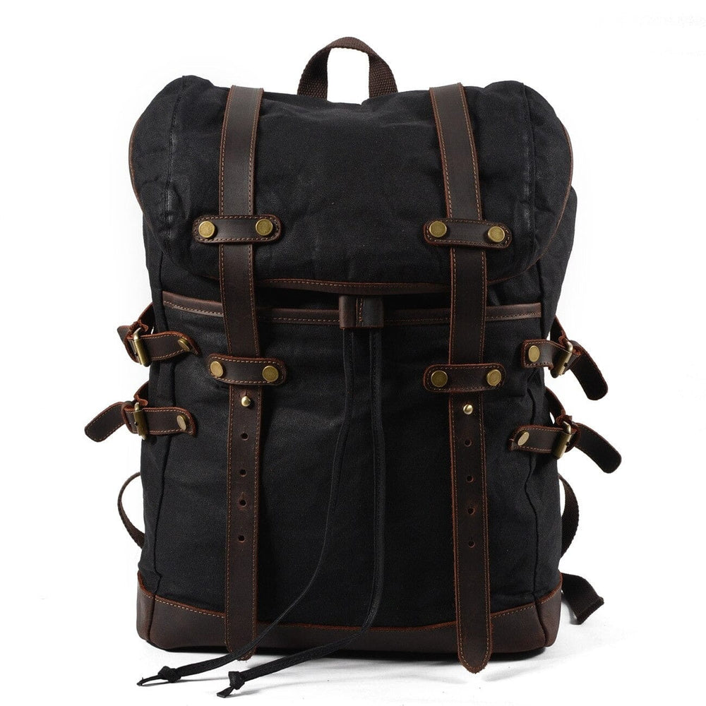 Retro Backpack Esme Retro Backpack "Esme" Black Color - Gentcreate