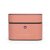 Leather Airpods Case Pink Epsom Pattern by Gentcreate