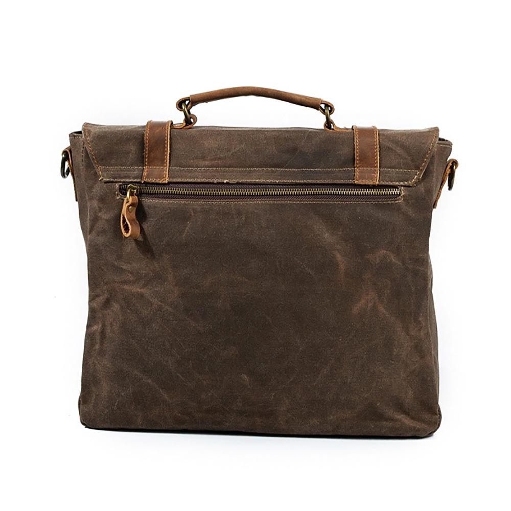 Waxed Canvas Messenger Bag Negotium Canvas Messenger Bag "Negotium" - Gentcreate