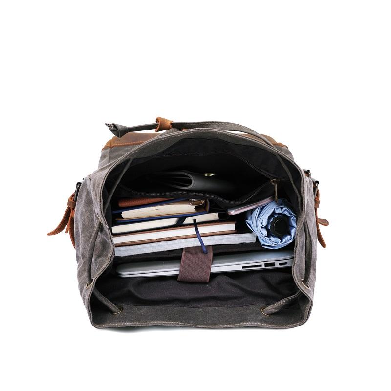 Retro Backpack Esme Vintage canvas backpack - Gentcreate