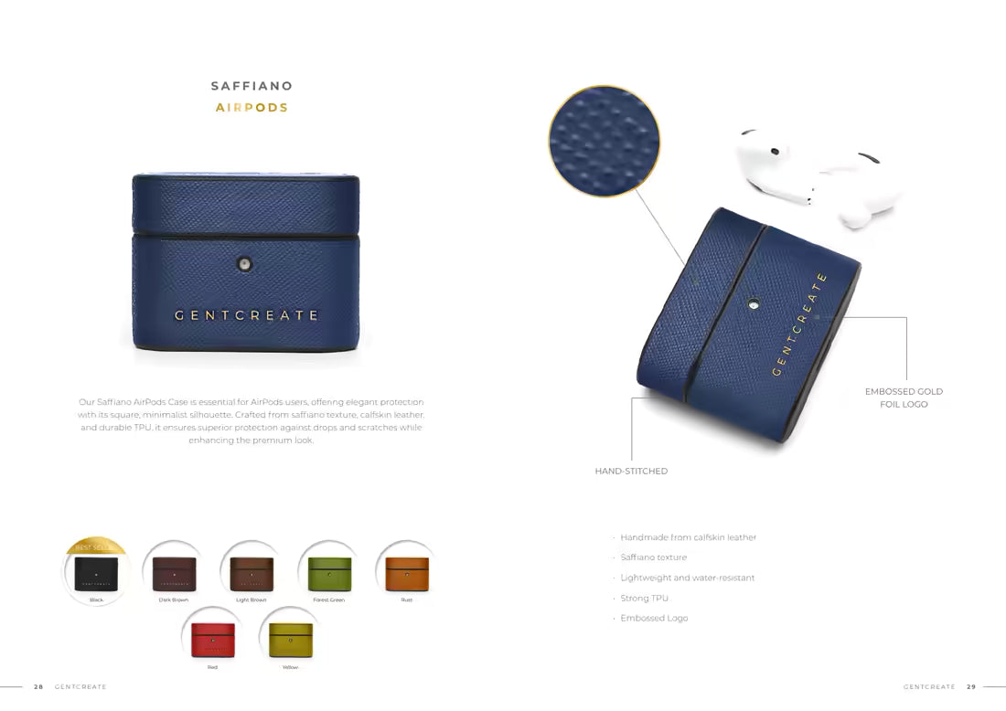 GENTCREATE 2025 Catalog, Saffiano Color Palette