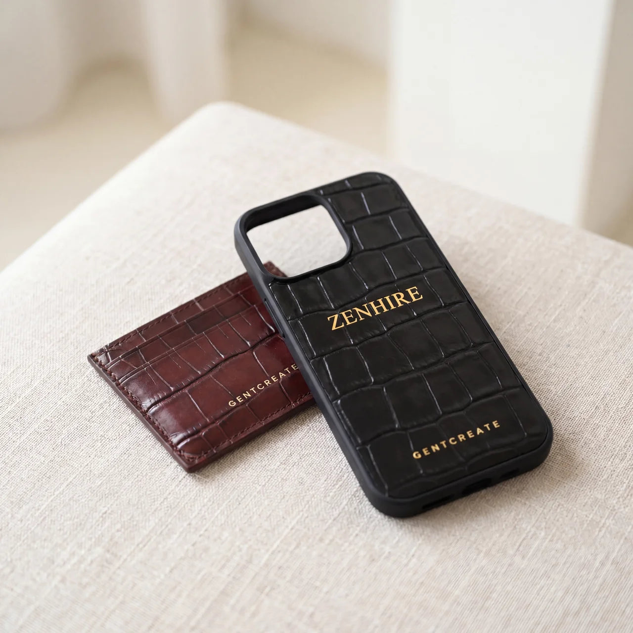 ZenHire capsule by GENTCREATE, debossed Italian leather padfolios