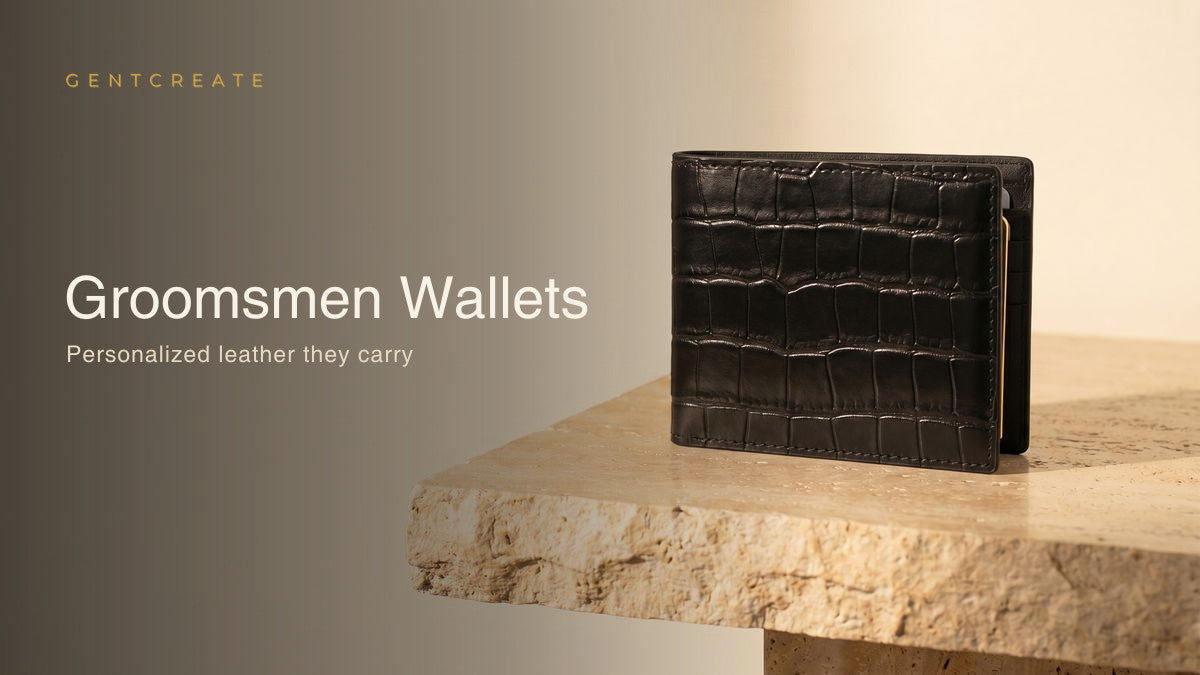 Personalized Leather Wallets as Groomsmen Gifts