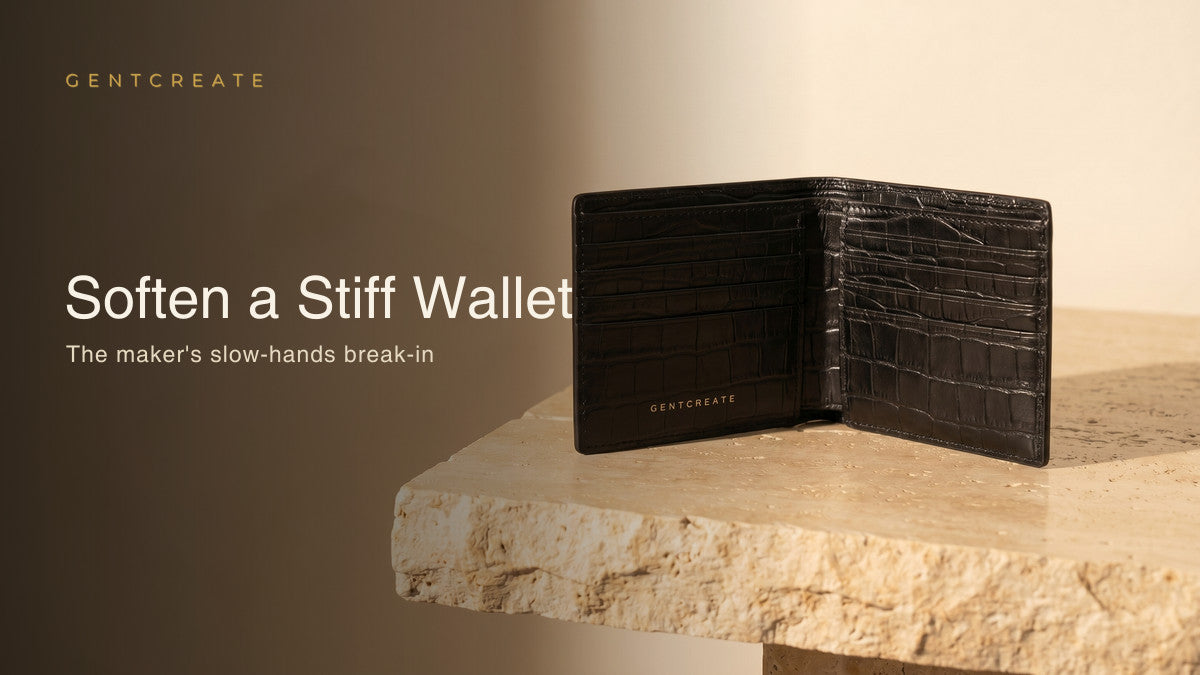 How to Soften a Stiff New Leather Wallet