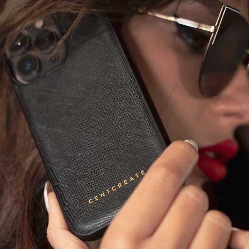 Saffiano Leather iPhone Cases