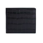 Black Crocodile Leather Bifold Wallet By Gentcreate