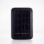 MagSafe kortholder i sort krokodillelæder af GENTCREATE