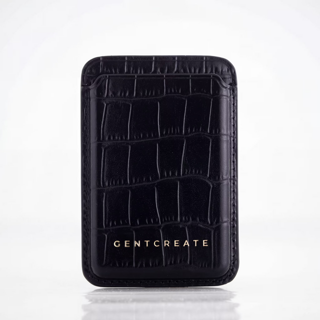 Læder MagSafe Tegnebog Croco Glossy