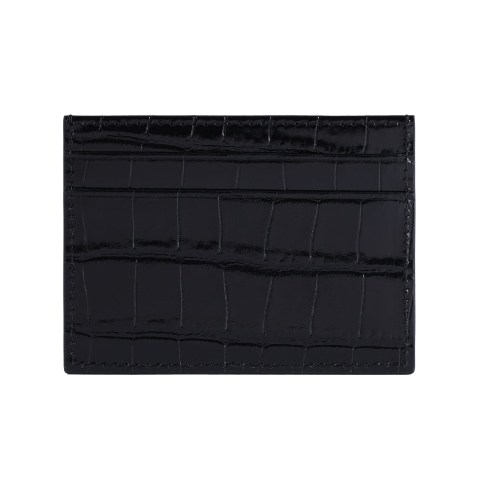 Crocodile Embossed Leather Cardholder - GENTCREATE