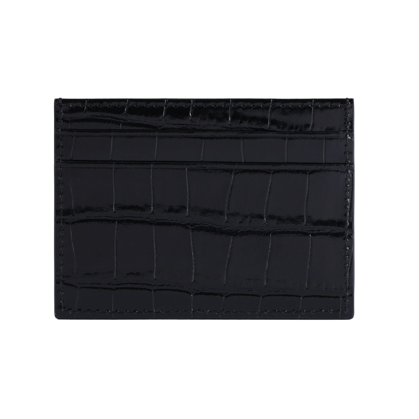 Crocodile Embossed Leather Cardholder - GENTCREATE