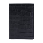 Black Crocodile Passport Holder By Gentcreate