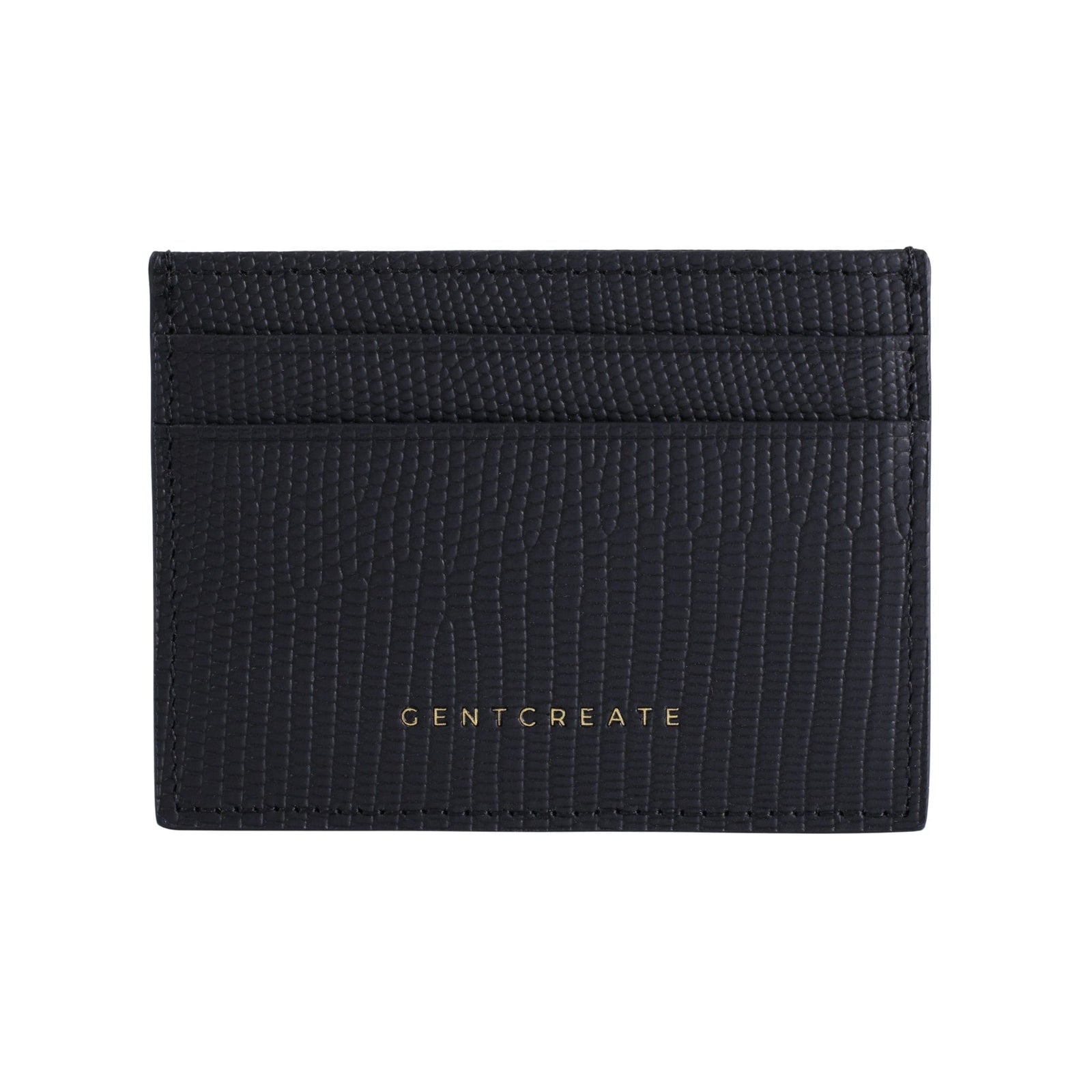 Schwarzer Eidechsen Kartenhalter von Gentcreate