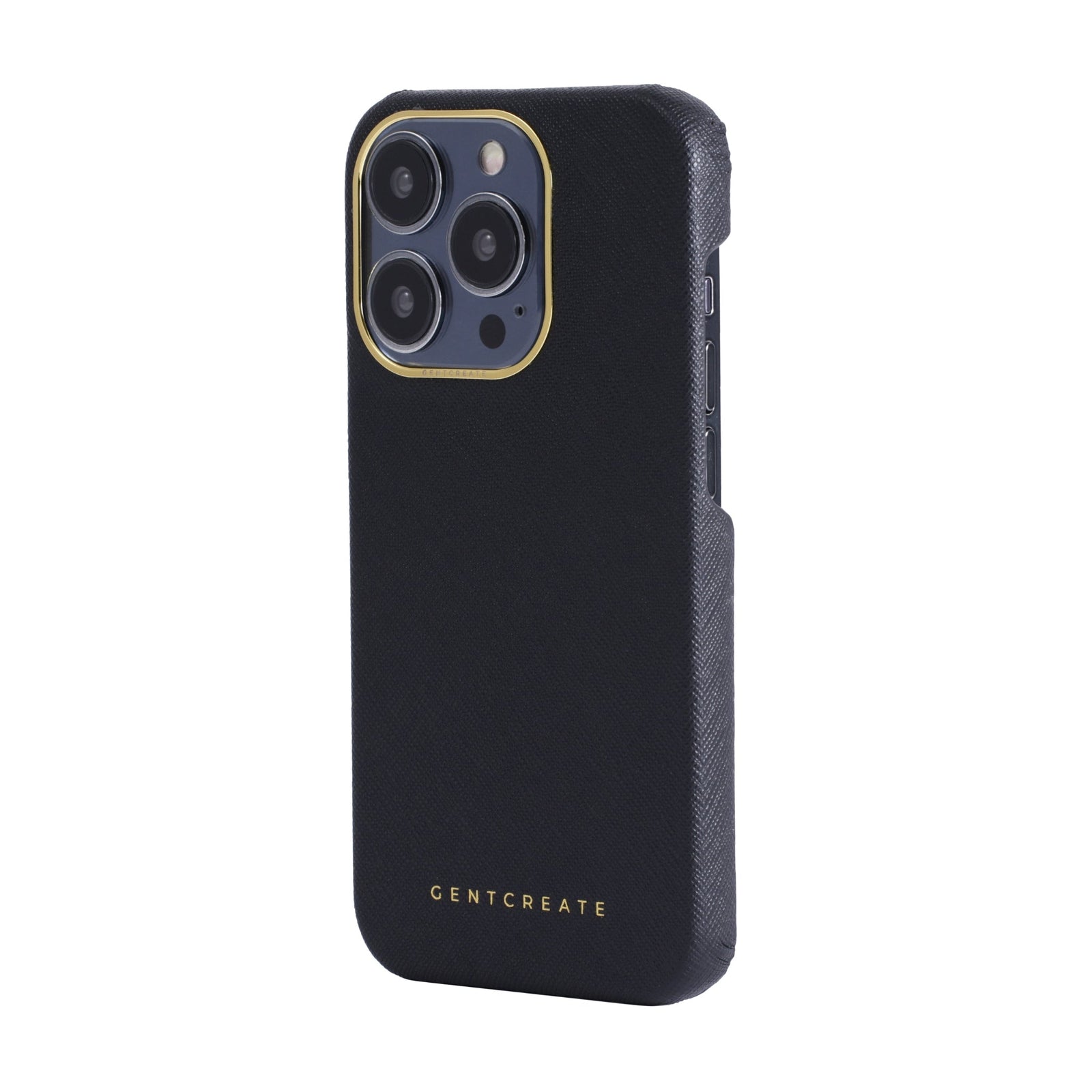 iPhone 15 Pro Max Saffiano schwarze Hülle