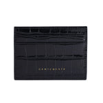 Black Crocodile Leather Cardholder by Gentcreate