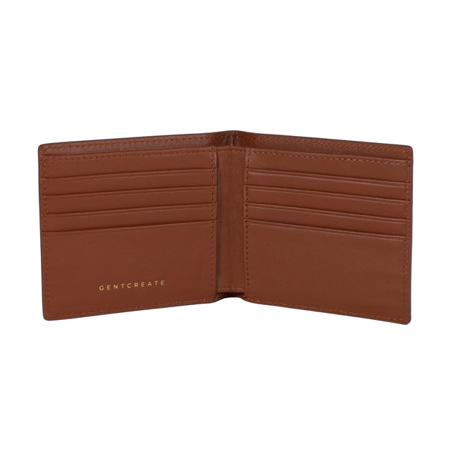 젠트크리에이트의 브라운 크로커다일 가죽 지갑의 내부