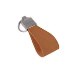 Brown Saffiano Leather Keychain By Gentcreate Luxury Fashion Brand