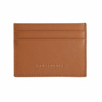 Brown Leather Saffiano Cardholder by the Luxury Fashion Brand Gentcreate.