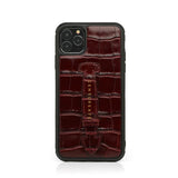 iPhone Leather Burgundy Case with Strap From Gentcreate Luxury Leather Brand