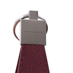 Burgundy Lizard Leather Keychain by Gentcreate