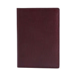 Burgundy Lizard Passport Holder by GENTCREATE