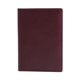 Burgundy Lizard Passport Holder by GENTCREATE