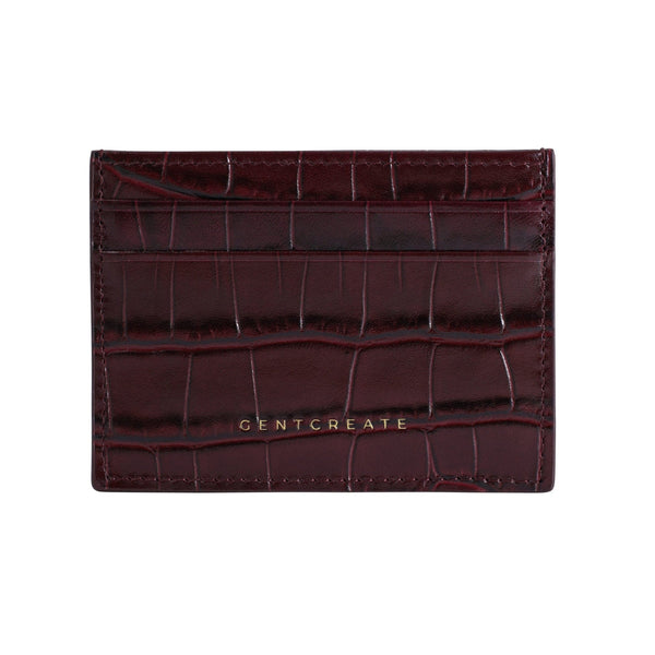 Θήκη Crocodile Embossed Leather Cardholder - GENTCREATE