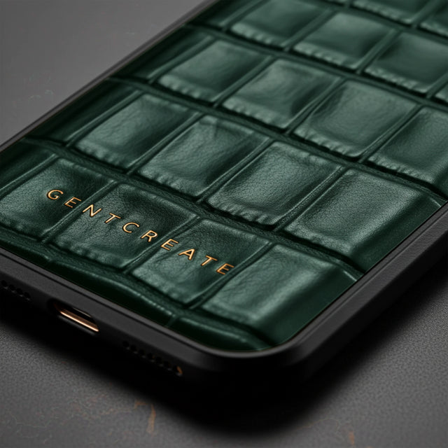 가죽 아이폰 케이스 크로코 글로시