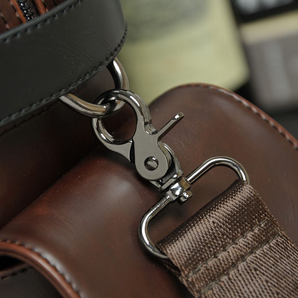 Close-up view of Leather bag by Luxury Fashion Brand Gentcreate