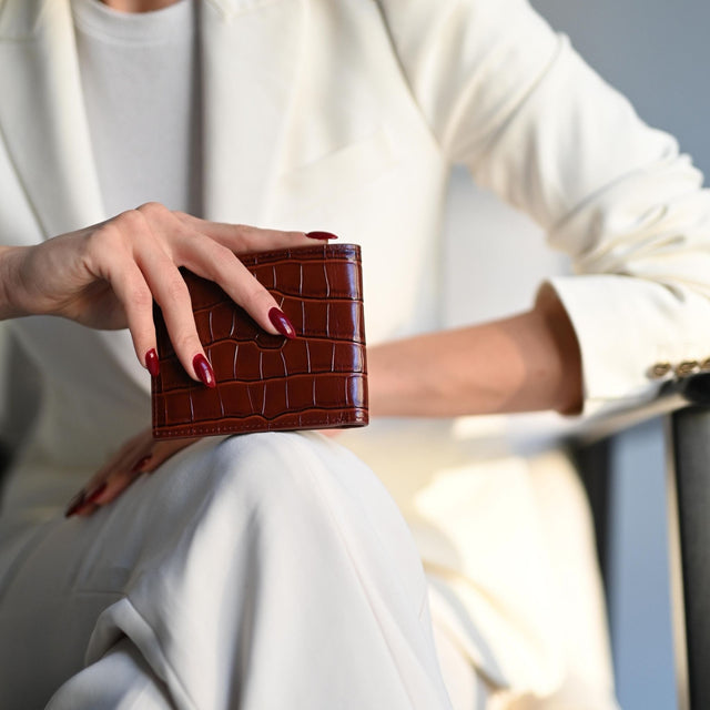 젠트크리에이트의 악어 가죽 지갑