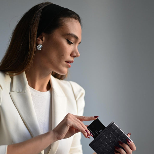 럭셔리 가죽 악어 지갑