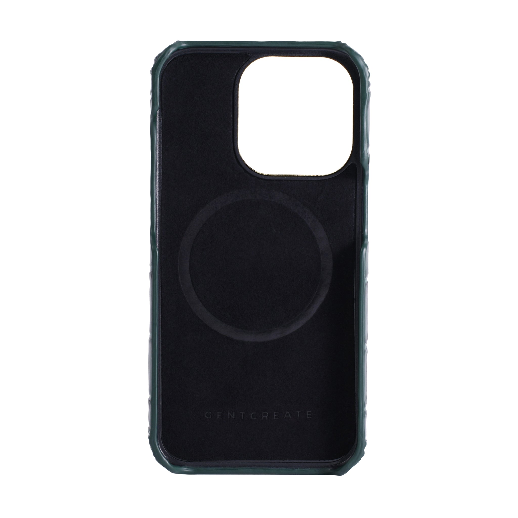 iPhone 15/14 Pro Max クロコダイルレザーケース | GENTCREATE