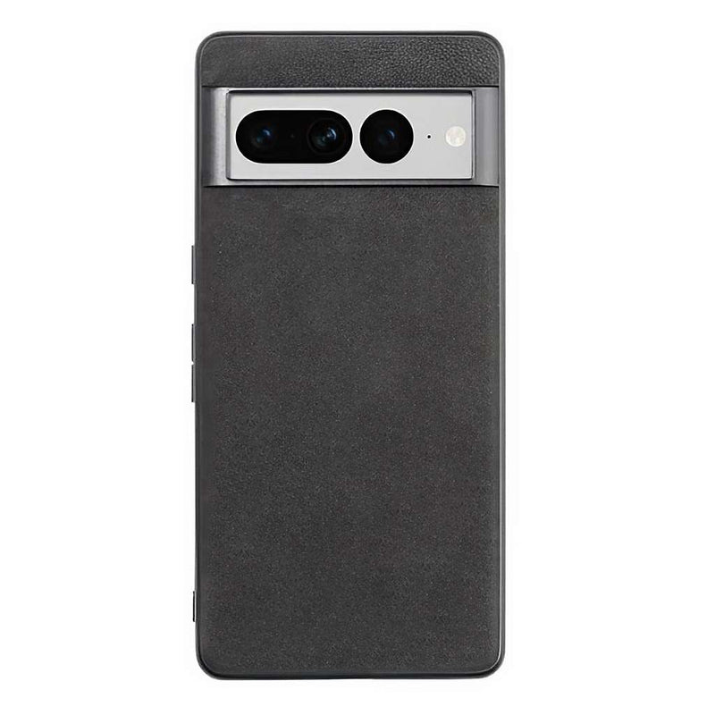 Gray google pixel 6  alcantara phone case by luxury fashion brand Gentcreate