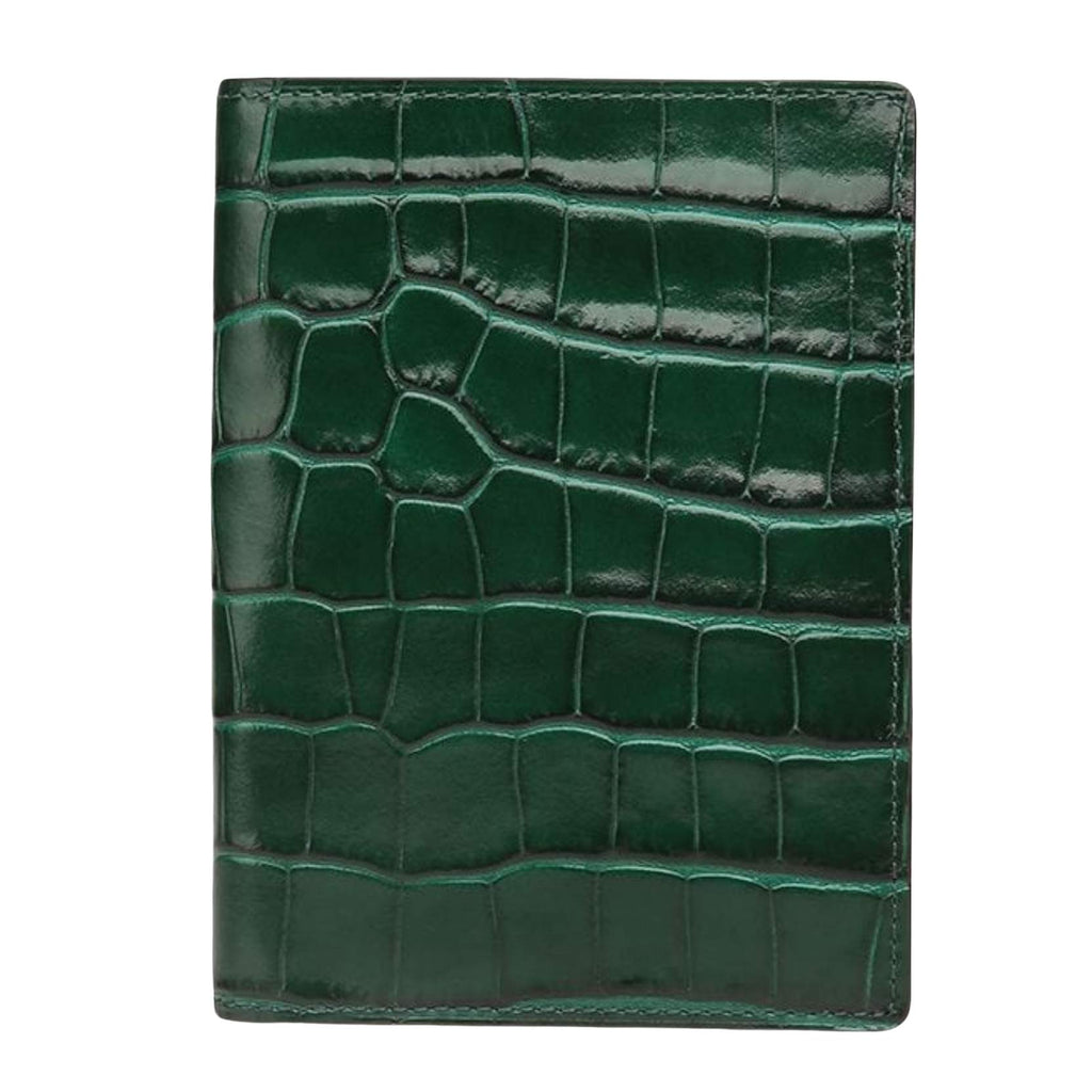 Crocodile Green Passport Luxury Cover