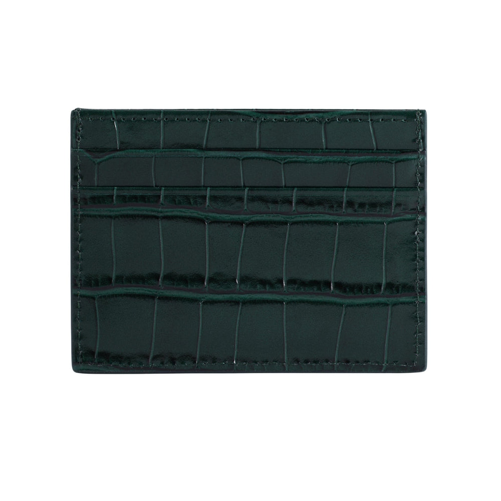 Crocodile Embossed Leather Cardholder - GENTCREATE