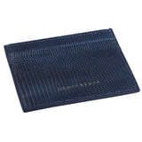 Navy Lizard Leather Men's Cardholder By Gentcreate Luxury Fashion Brand