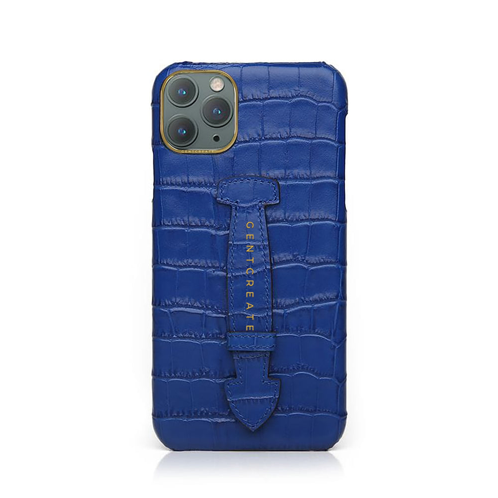 Funda para iPhone de piel mate con correa