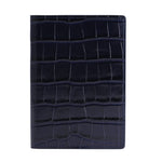 Navy Crocodile Passport Holder By Gentcreate