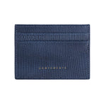 Navy Lizard Leather Card Holder By Gentcreate Luxury Fashion Brand