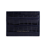 Crocodile Embossed Leather Cardholder - GENTCREATE