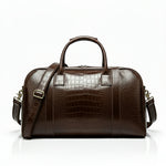 Bolsa Crossbody em Couro Marrom Via