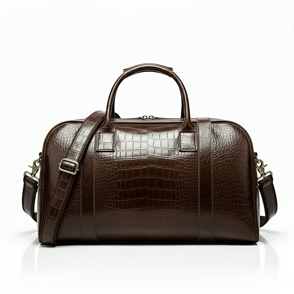 ブラウンレザークロスボディバッグ