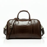 Bolsa Crossbody em Couro Marrom Via