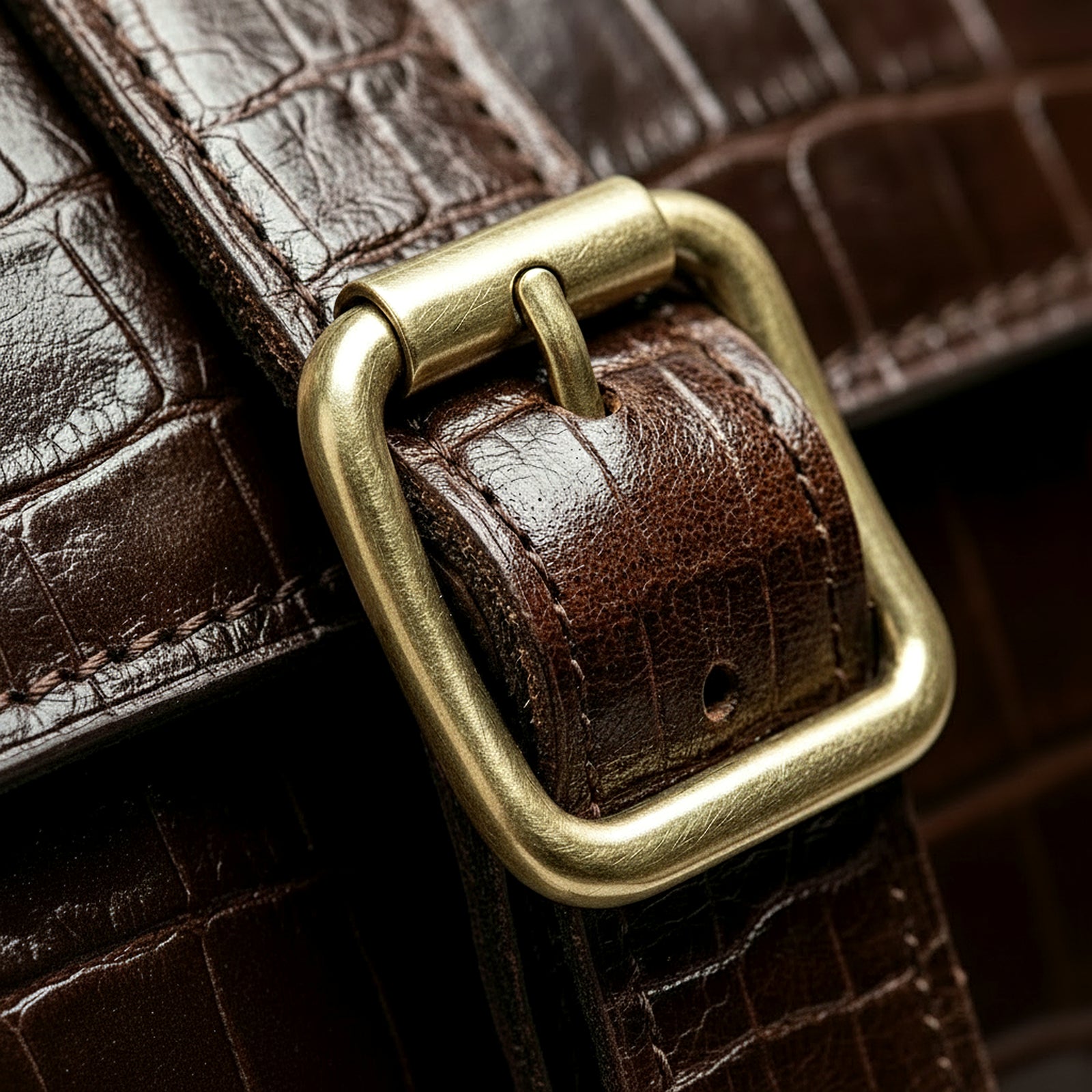 Braune Handgemachte Leder Umhängetasche