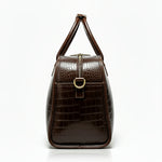 Bolsa Crossbody em Couro Marrom Via