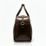 Bolsa Crossbody em Couro Marrom Via