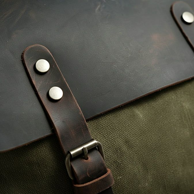 빈티지 캔버스 백팩 AND