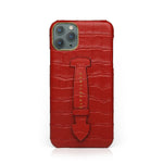 Funda para iPhone de piel mate con correa