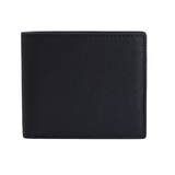 Black Leather Saffiano Bifold Wallet By Gentcreate